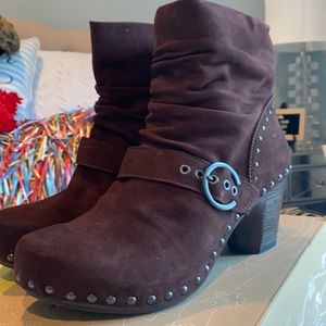 Dansko chocolate booties